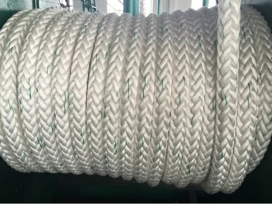 Corda de fibra de nylon branca 8 fios 50 mm Corda de nylon
