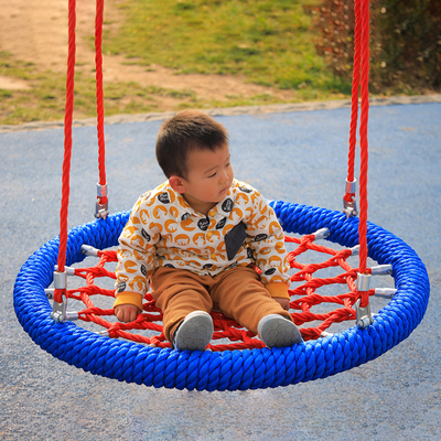 Rede de escalada para parque de diversões de tamanho personalizado feita de corda de combinação de poliéster de 6 fios