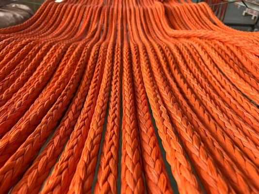 100% cordão Uhmwpe 12mm 12 fios trançados de alta resistência cordão druable guincho corda de reboque