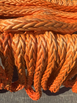 12 Filamentos UHMWPE Corda marítima de alta resistência flutuante