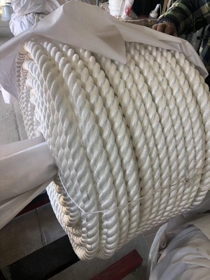 Corda de nylon de 3 cabos, poliamida, grau marítimo, 4mm-60mm, preto/branco