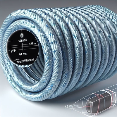 Cabo de Amarração Marítimo PP de 8 Fios 30mm-120mm Polipropileno Flutuante
