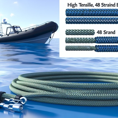 Cabo de Amarração Marítimo PP de 8 Fios 30mm-120mm Polipropileno Flutuante