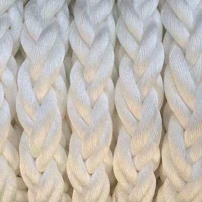 White 48mm 80mm Polypropylene PP Mooring Boat Towing Marine Rope for Ship 200m