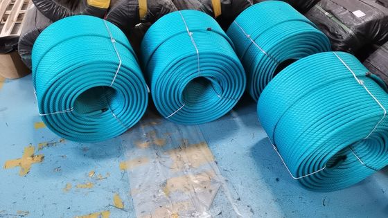 6 cordas trançadas de 500 m combinadas para parque de diversões para rede de escalada