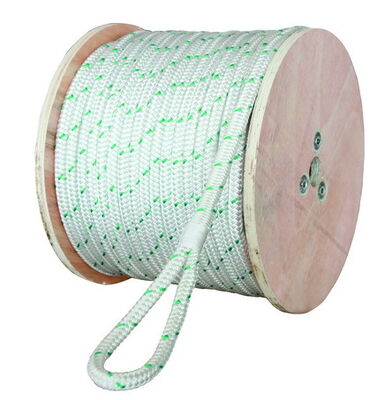 Linha de Amarração e Ancoragem de Nylon Trançada Dupla de 16 Fios, Cor Azul, Corda de 6mm-60mm, Venda Imperdível