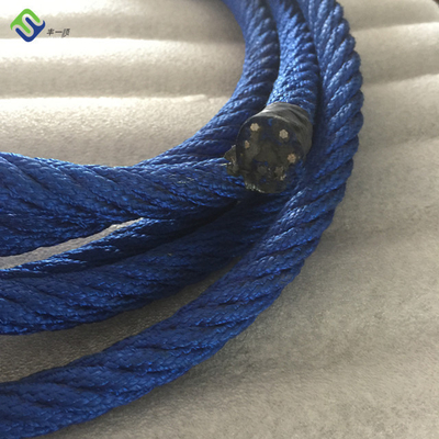 Carga de quebra alta exterior líquida de escalada 40KN da corda 16mm do campo de jogos de nylon