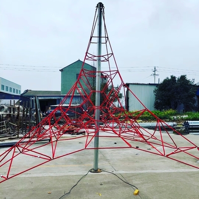 rede de escalada personalizada 8*8*6m da pirâmide do campo de jogos do tamanho para crianças