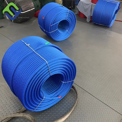 Abrasão exterior 16mm resistente da corda da combinação do campo de jogos da costa dos PP 6