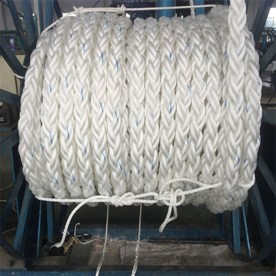 60mm corda Marine Hawser Yacht Mooring Lines da trança de 8 costas para o navio