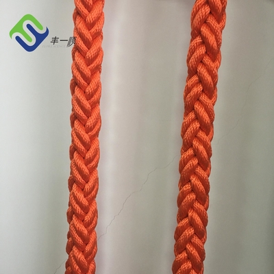 A costa 8 trançou o poliéster Marine Rope 28mm-160mm personalizados