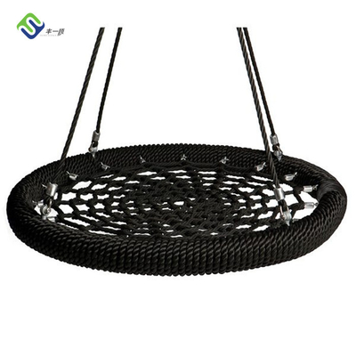 Podridão líquida do balanço 100cm do campo de jogos preto do jardim resistente para crianças
