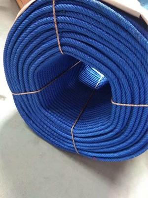 Corda 16mm resistente UV 6*7 da combinação do poliéster do núcleo da fibra do fio de aço para o campo de jogos