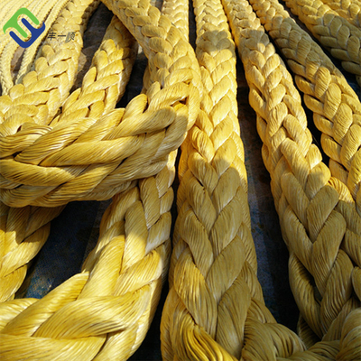 Marine Towing Rope poderosa 12 linhas de amarração da embarcação de Uhmwpe da costa