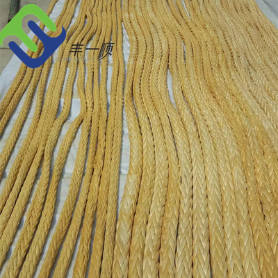 Resistente UV de flutuação da corda 40mmx300m UHMWPE dos espectros da costa do fuzileiro naval 12