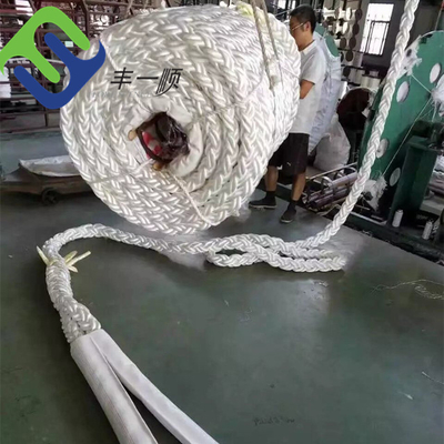 8 corda de flutuação de Marine Polypropylene Braided Cord 64mmx220m PP da costa para barcos