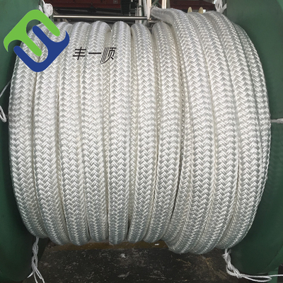 corda de nylon do iate da trança dobro de 30mm - de 200mm que flutua 2 polegadas Marine Rope