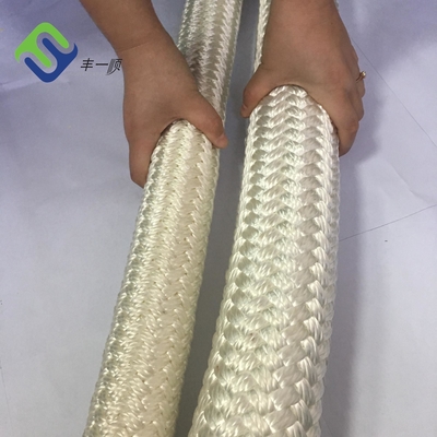corda de nylon do iate da trança dobro de 30mm - de 200mm que flutua 2 polegadas Marine Rope
