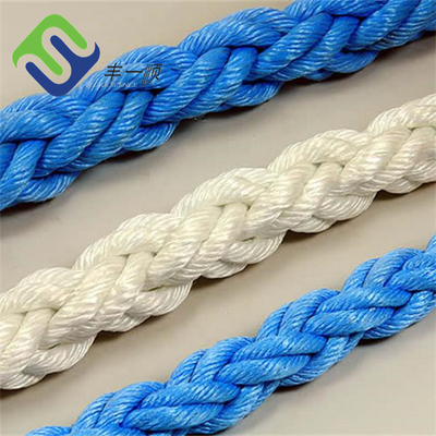 Costa de Marine Polyester Mooring Rope 8 resistente à corrosão ambas as extremidades com olhos