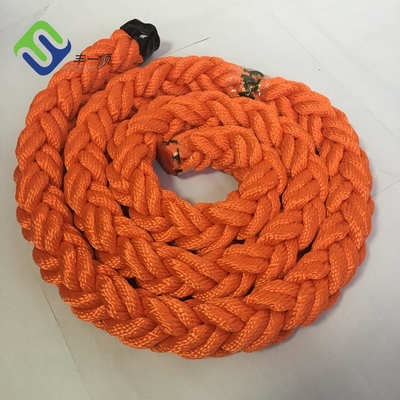 Desgaste - corda resistente 48mm - 96mm Marine Mooring Boat Rope do poliéster de 8 costas