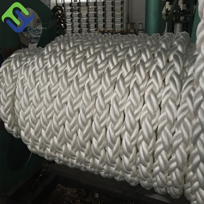 O dobro trançou a corda de nylon da costa de Marine Mooring Ropes 12 para grandes navios