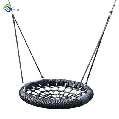 A cesta exterior da corda do núcleo do fio de aço das crianças do campo de jogos balança o diâmetro líquido de 1000mm