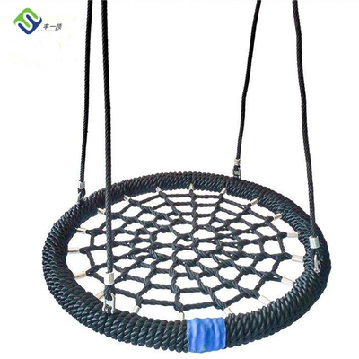 Balanço Seat 100cm 120cm da Web das crianças do balanço do ninho do pássaro do campo de jogos