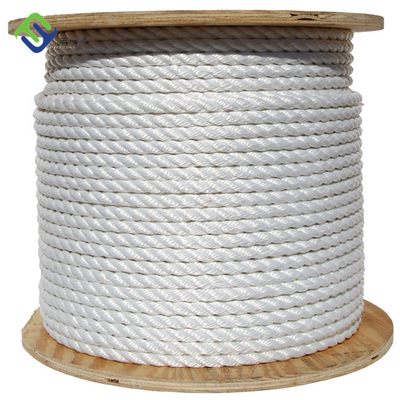 Costa de nylon da corda 3 da amarração da poliamida torcida para o navio do barco da doca da âncora