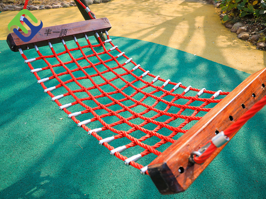 Campo de jogos exterior rede reforçada 150cm x 80cm da árvore da rede da corda