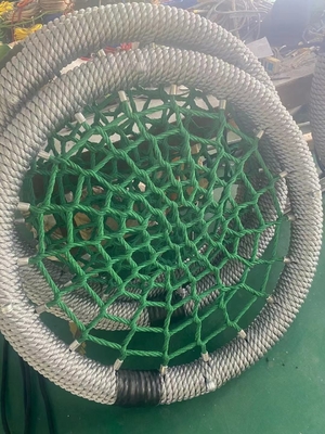 Cinza Verde Cor Mista 100cm diâmetro 12cm anel Parque de Jogos Swing Rede Com Alta Capacidade de Carregamento