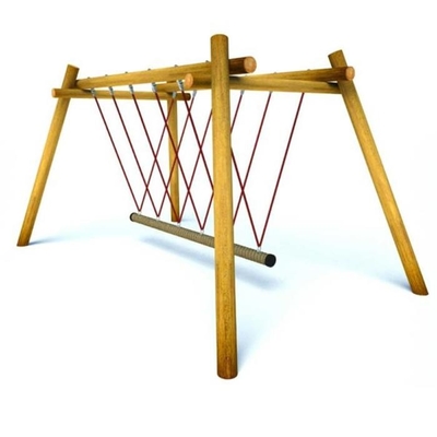 Poliéster de suspensão 120mm 2.5m da ponte de corda do campo de jogos do grupo do balanço densamente