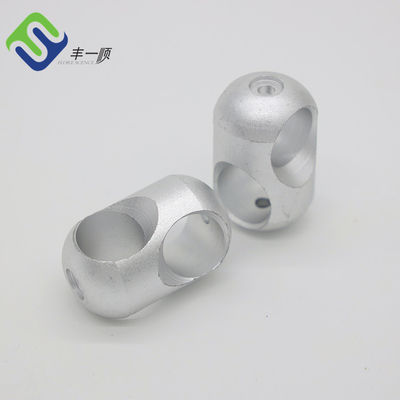 Conector de corda transversal de alumínio ao ar livre prendedor de corda para playground rede de escalada