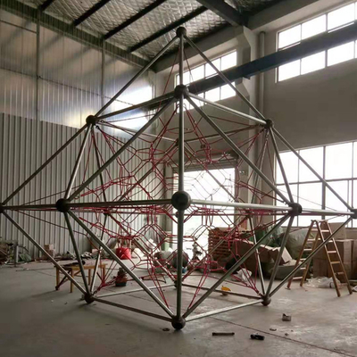 Rede de escalada personalizada da corda da rede da aranha dos tamanhos para o campo de jogos das crianças