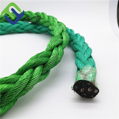 Cabo de cabo de reboque de 38 mm de combinação de fios de PP marinho para removimento de cabo de remolque de profundidade